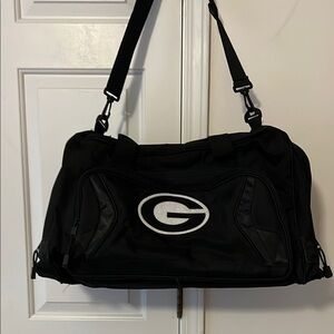 Georgia Bulldog Black Duffel/ gym Bag